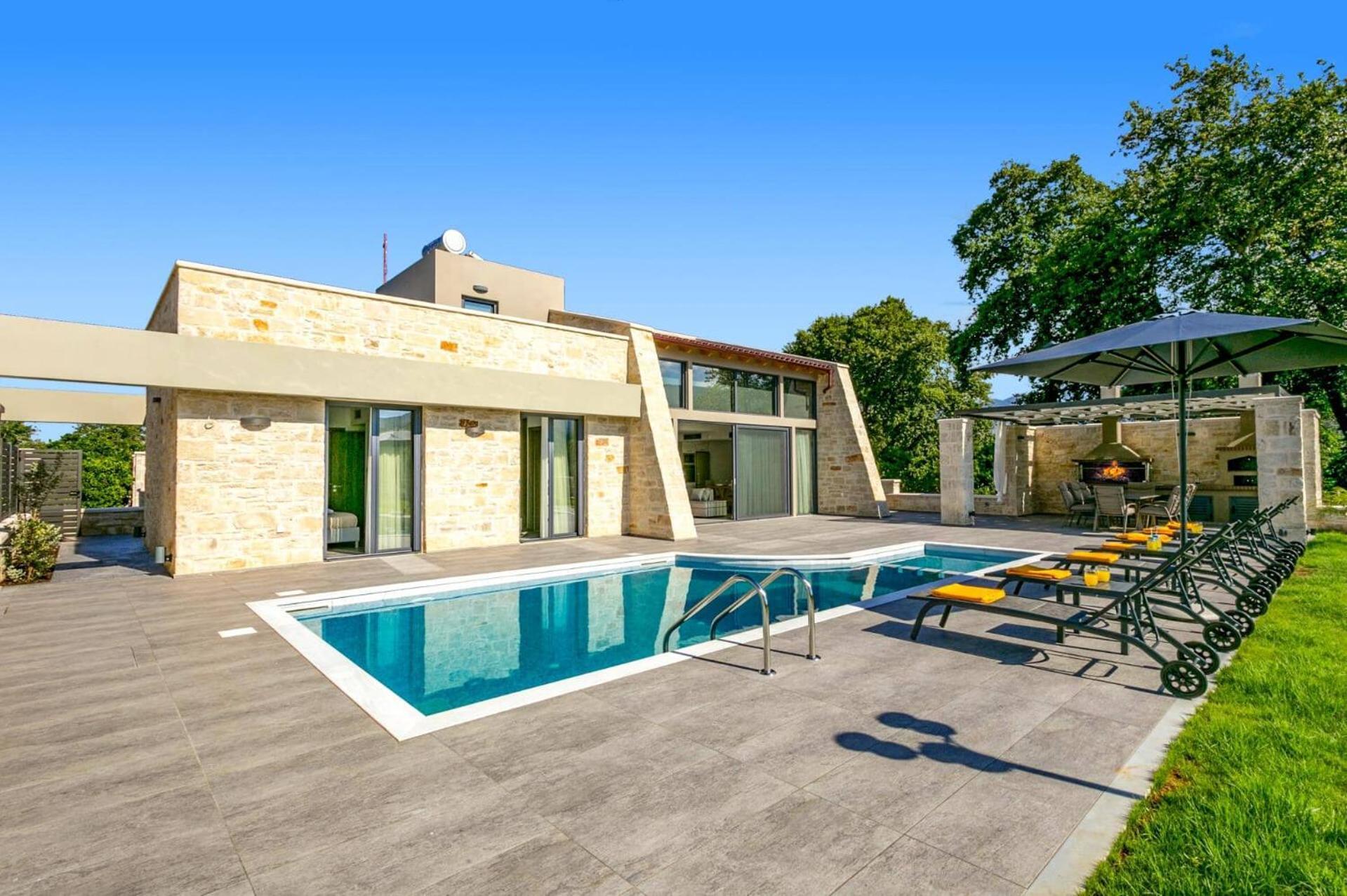 Villa Potami Angela By Villa Plus Stilos Exteriör bild