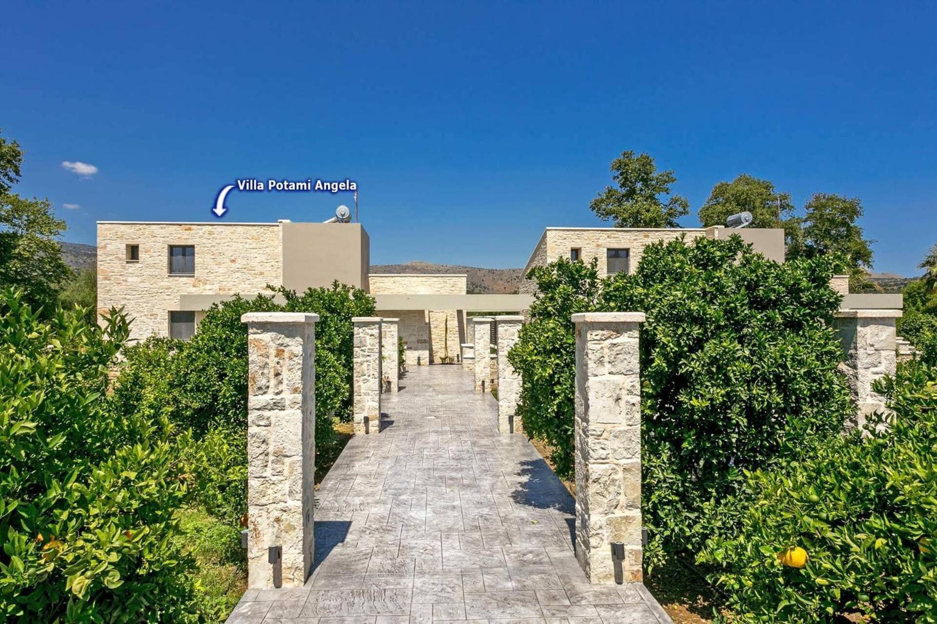 Villa Potami Angela By Villa Plus Stilos Exteriör bild